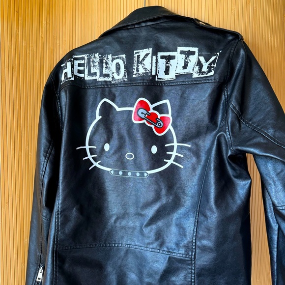 Sanrio Hello Kitty x Dolls Kill Biker Jacket Coat - Picture 2 of 8